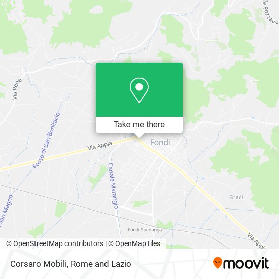 Corsaro Mobili map