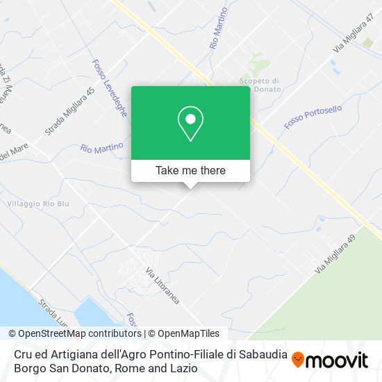 Cru ed Artigiana dell'Agro Pontino-Filiale di Sabaudia Borgo San Donato map