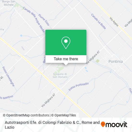 Autotrasporti Efe. di Colongi Fabrizio & C. map