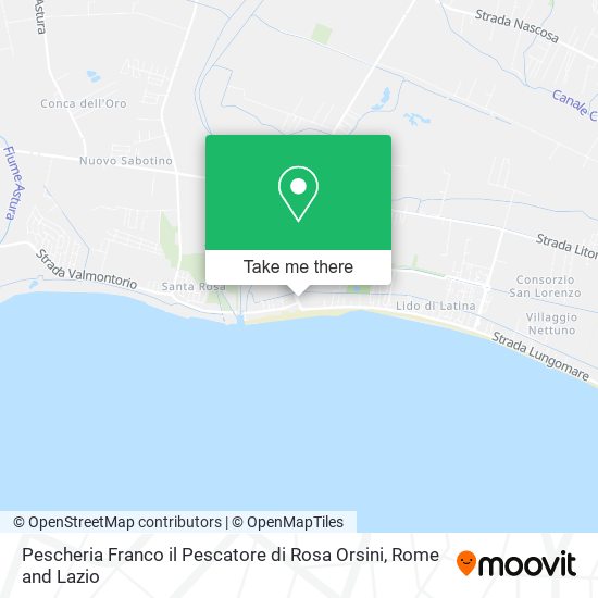 Pescheria Franco il Pescatore di Rosa Orsini map