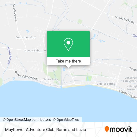 Mayflower Adventure Club map