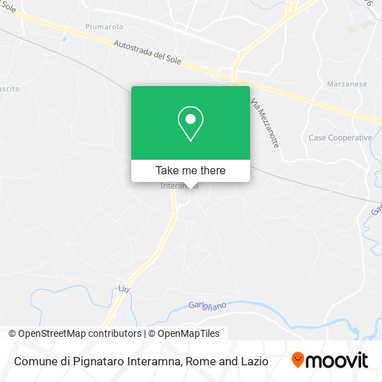 Comune di Pignataro Interamna map