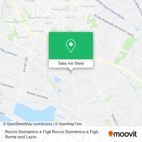 Rocco Domenico and Sons map