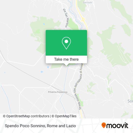 Spendo Poco Sonnino map