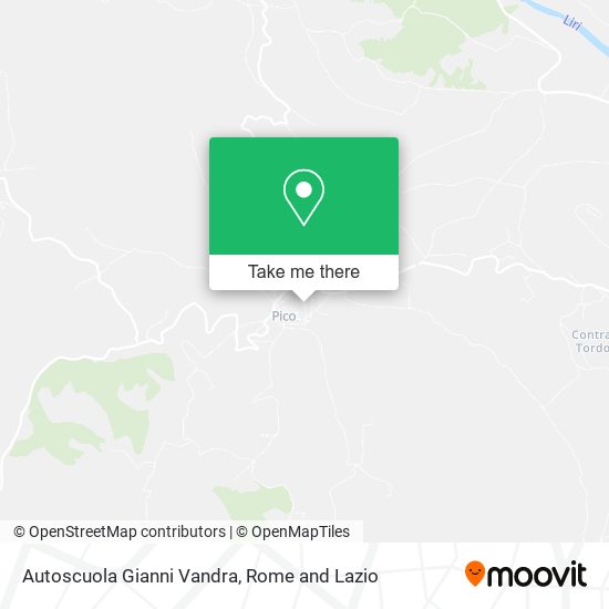 Autoscuola Gianni Vandra map