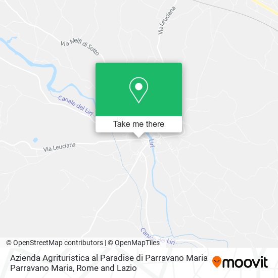 Azienda Agrituristica al Paradise di Parravano Maria Parravano Maria map