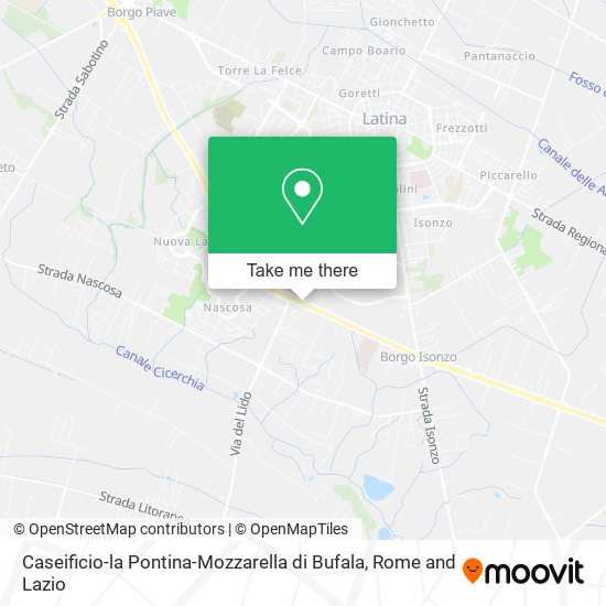 Caseificio-la Pontina-Mozzarella di Bufala map