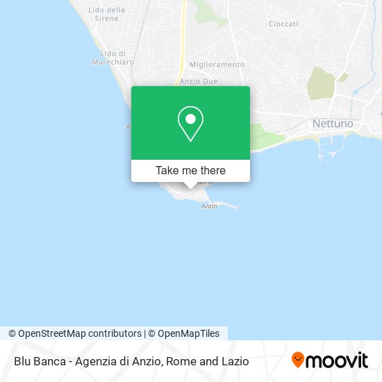 Blu Banca - Agenzia di Anzio map