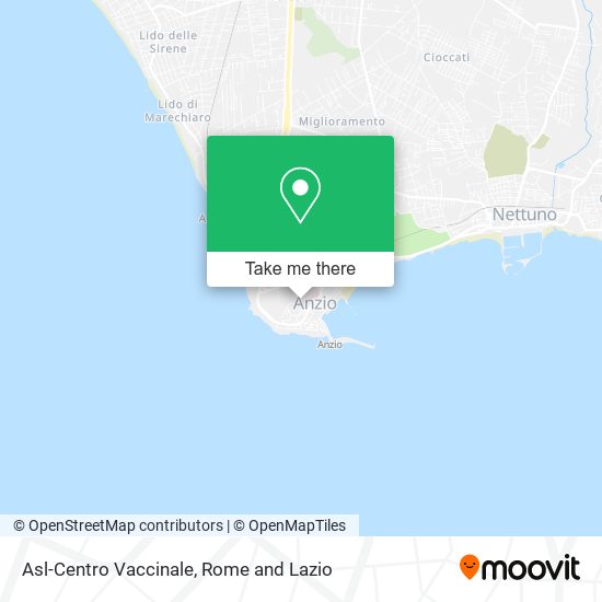 Asl-Centro Vaccinale map