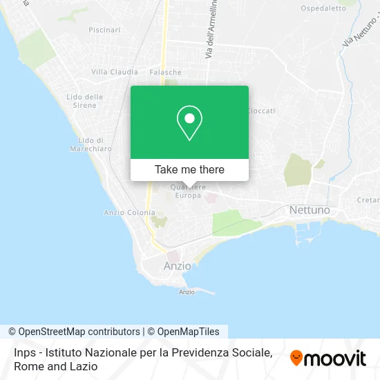 Inps - National Institute for Social Security map