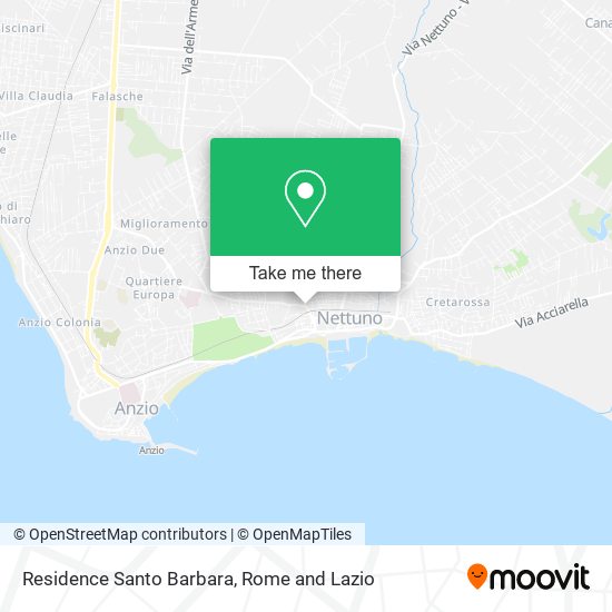 Residence Santo Barbara map