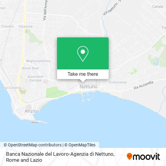 Banca Nazionale del Lavoro-Agenzia di Nettuno map