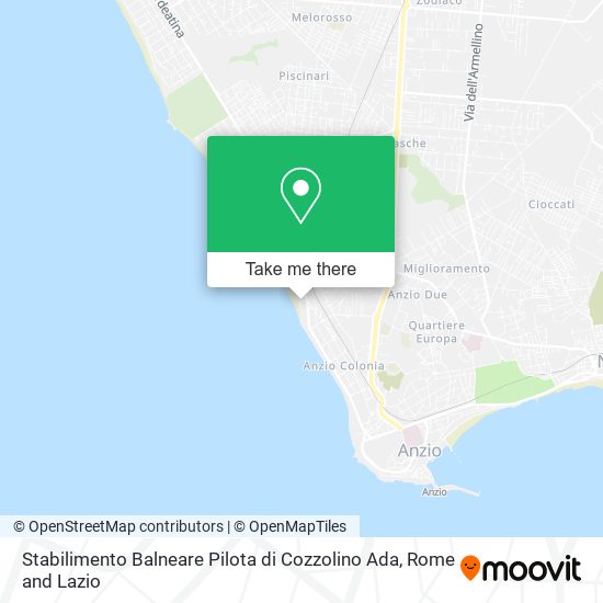 Stabilimento Balneare Pilota di Cozzolino Ada map