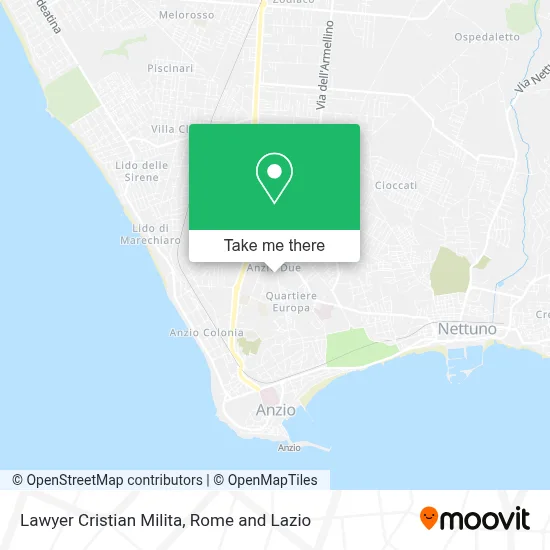 Lawyer Cristian Milita map