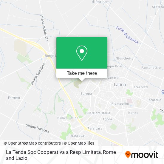 La Tenda Soc Cooperativa a Resp Limitata map