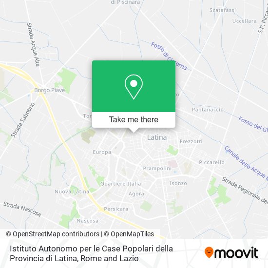 Istituto Autonomo per le Case Popolari della Provincia di Latina map