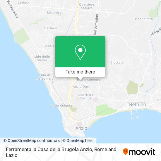 Ferramenta la Casa della Brugola Anzio map