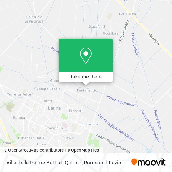 Villa delle Palme Battisti Quirino map