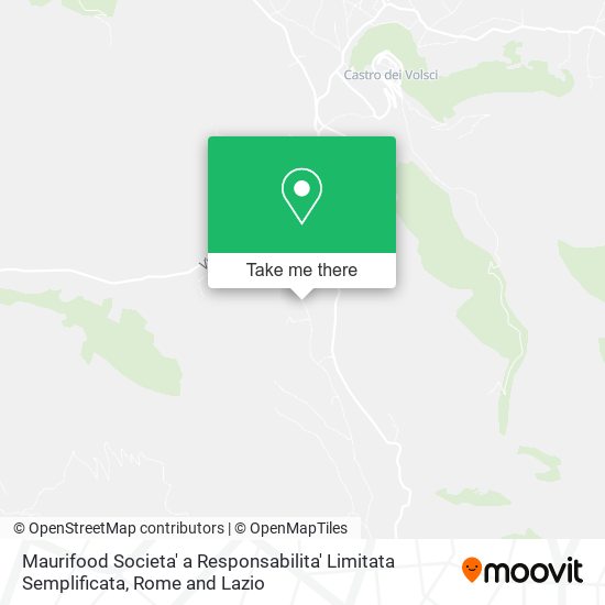 Maurifood Societa' a Responsabilita' Limitata Semplificata map