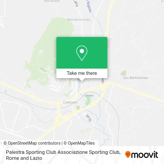 Sporting Club Gym map