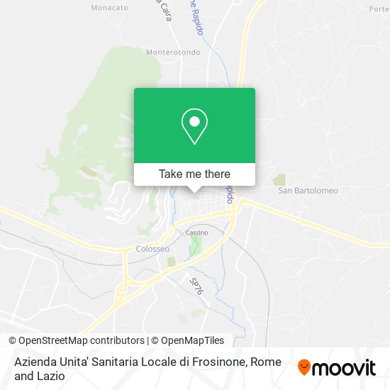 Azienda Unita' Sanitaria Locale di Frosinone map