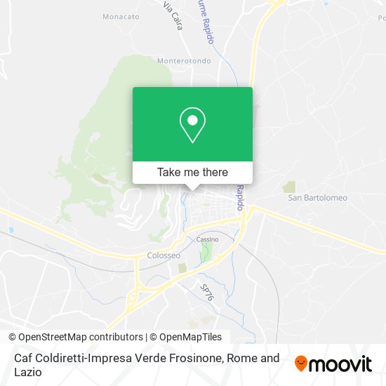 Caf Coldiretti-Impresa Verde Frosinone map