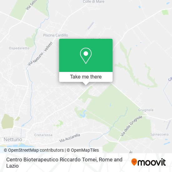 Centro Bioterapeutico Riccardo Tomei map