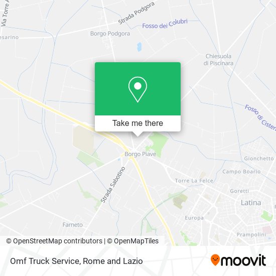 Omf Truck Service map