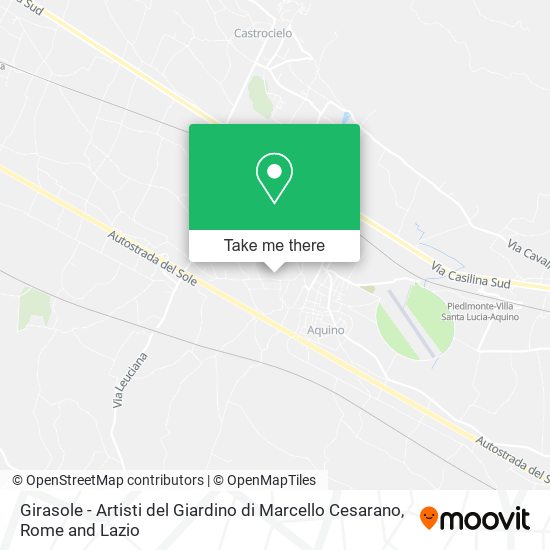 Girasole - Artisti del Giardino di Marcello Cesarano map