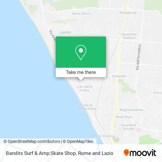 Bandits Surf & Amp;Skate Shop map