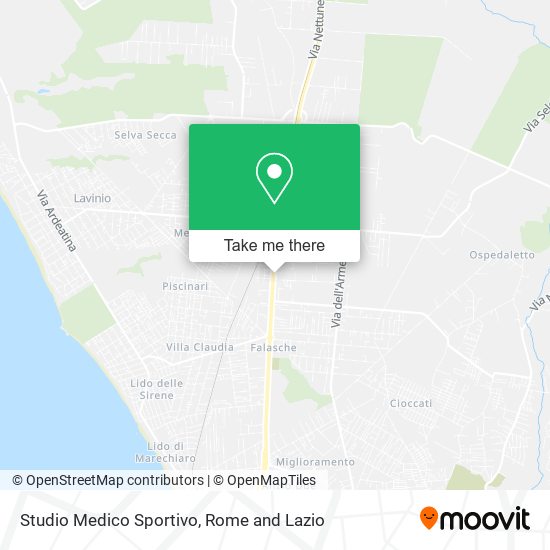 Studio Medico Sportivo map