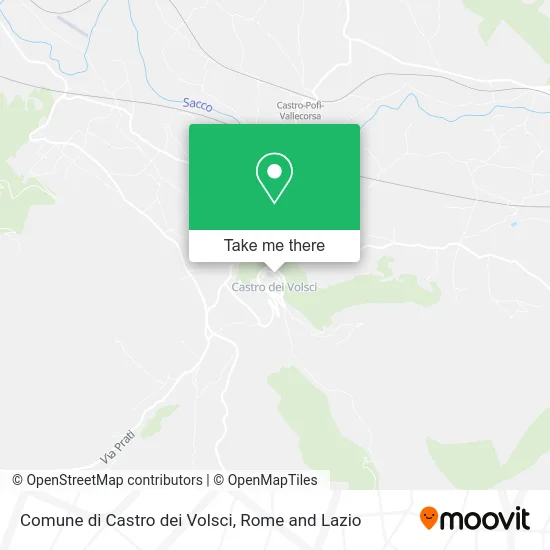 Municipality of Castro dei Volsci map