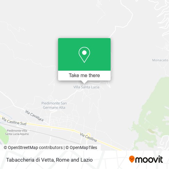 Tabaccheria di Vetta map