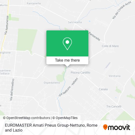 EUROMASTER Amati Pneus Group-Nettuno map