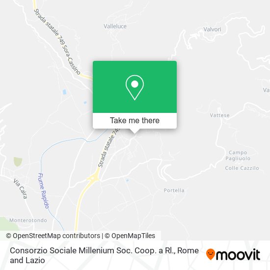 Consorzio Sociale Millenium Soc. Coop. a Rl. map