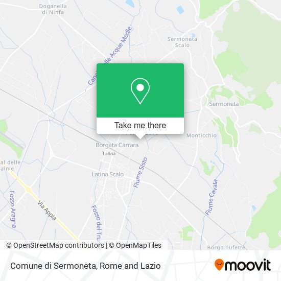Comune di Sermoneta map
