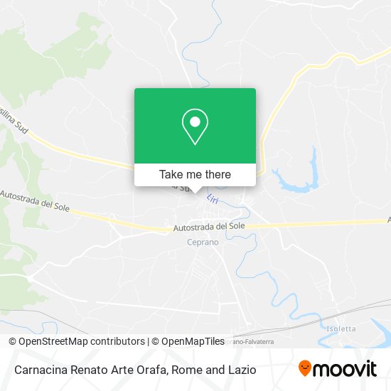 Carnacina Renato Arte Orafa map