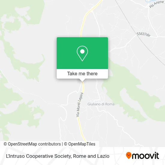 L'Intruso Cooperative Society map
