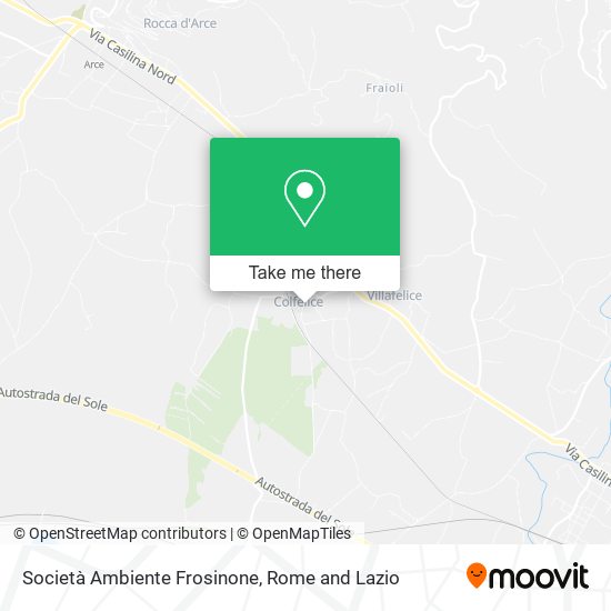 Società Ambiente Frosinone map