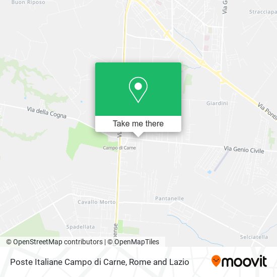 Poste Italiane Campo di Carne map