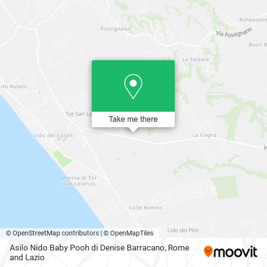 Asilo Nido Baby Pooh di Denise Barracano map