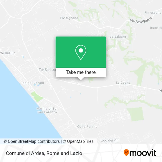 Comune di Ardea map