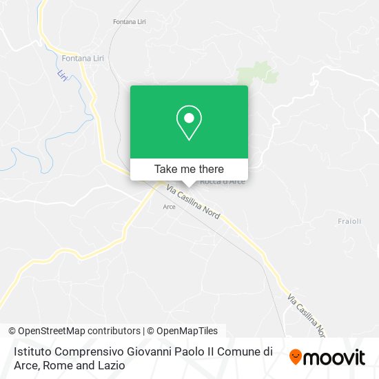 Istituto Comprensivo Giovanni Paolo II Comune di Arce map