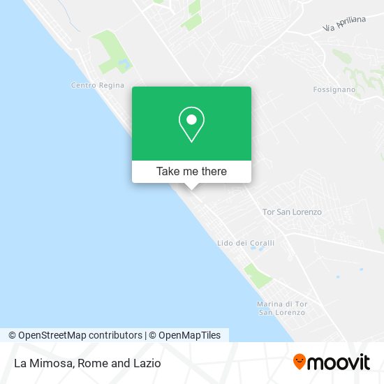 La Mimosa map