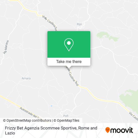 Frizzy Bet Agenzia Scommee Sportive map