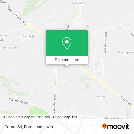 Tomei Srl map