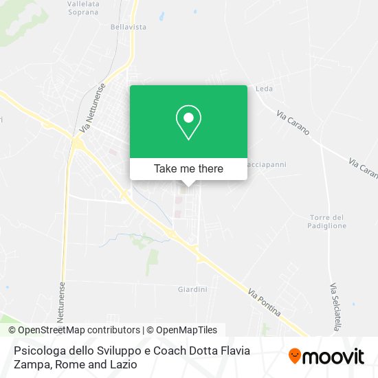 Psicologa dello Sviluppo e Coach Dotta Flavia Zampa map