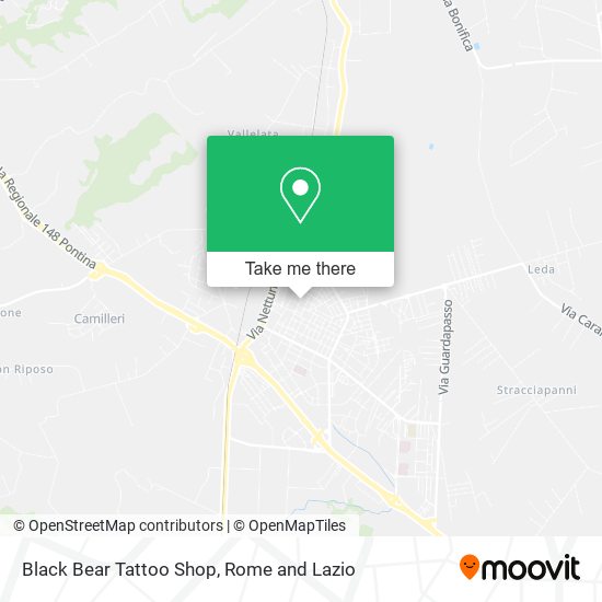 Black Bear Tattoo Shop map