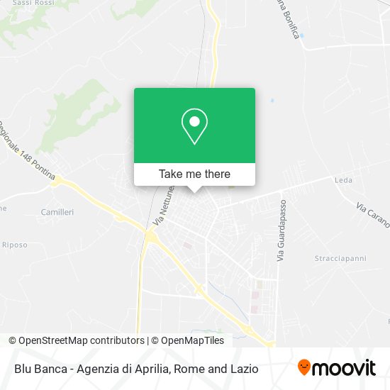 Blu Banca - Agenzia di Aprilia map