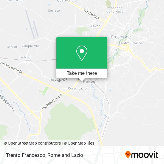 Trento Francesco map